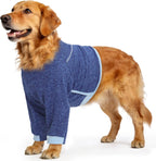 ROZKITCH dog surgical recovery suit blue front leg protector sleeve for large dogs
