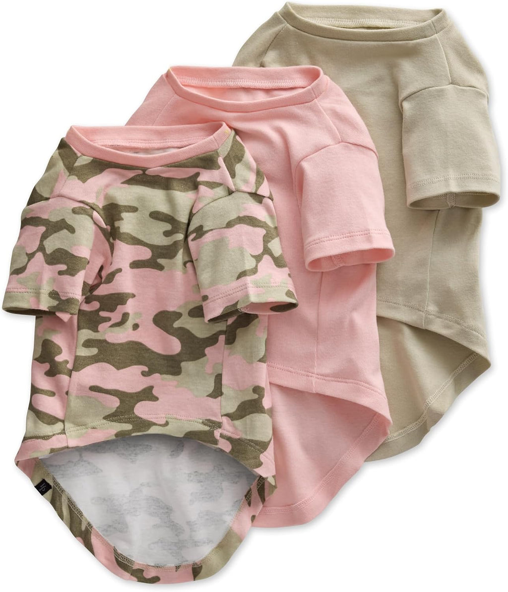 Pet Passion Toby II - The Perfect Tee, 3 Pack Short Sleeve Pet T-Shirt 100% Organic Cotton Tees Clothes for Small, Medium, Large Dogs, Sage Camo, Small (10-25 lbs) - Image 14