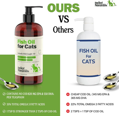 Deley Naturals premium wild caught fish oil nutritional details and daily dosage pump guidelines