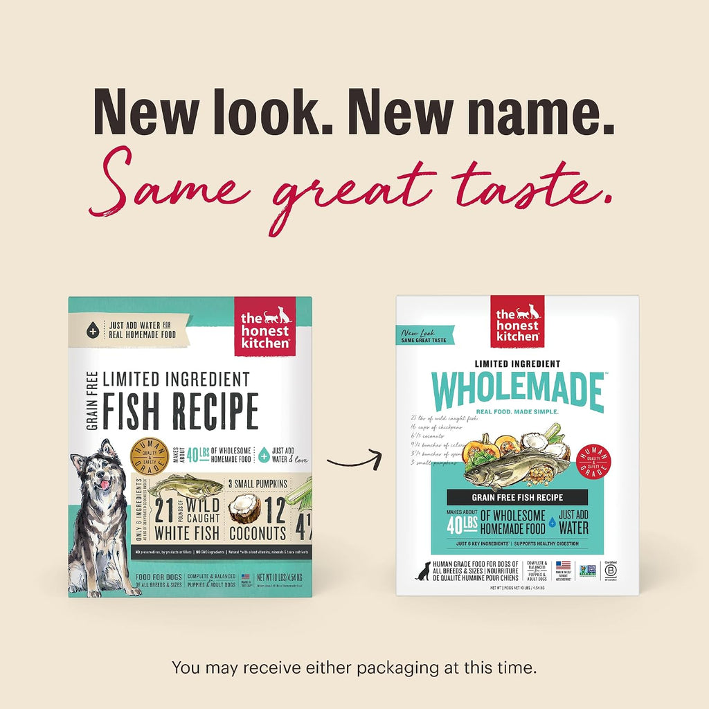 Dehydrated fish dog food ingredients list and nutritional breakdown