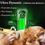 Quiet operation pet grooming tool kit for dogs and cats with thick fur