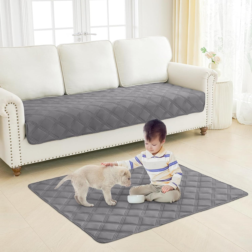 Durable leakproof cat and puppy furniture guard spread across floor
