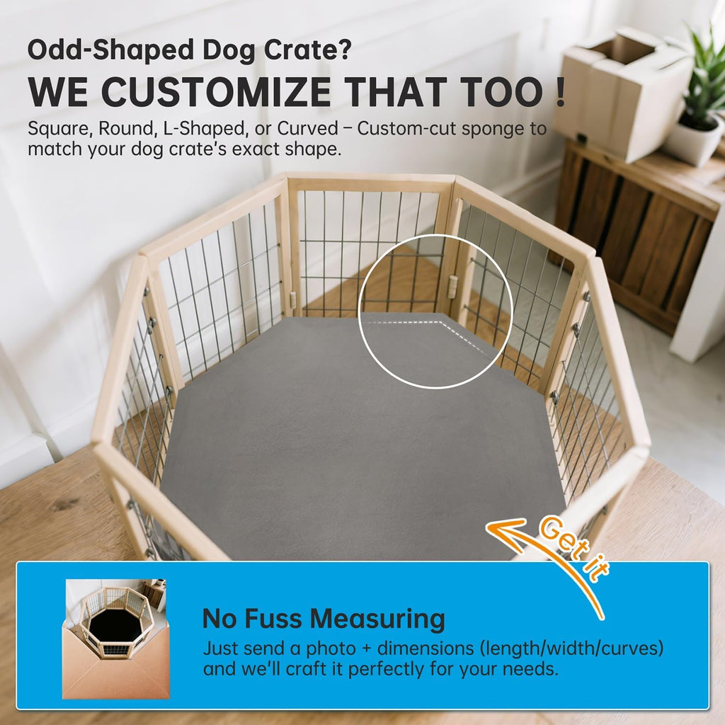 Dog resting comfortably on Ylymence crate mat