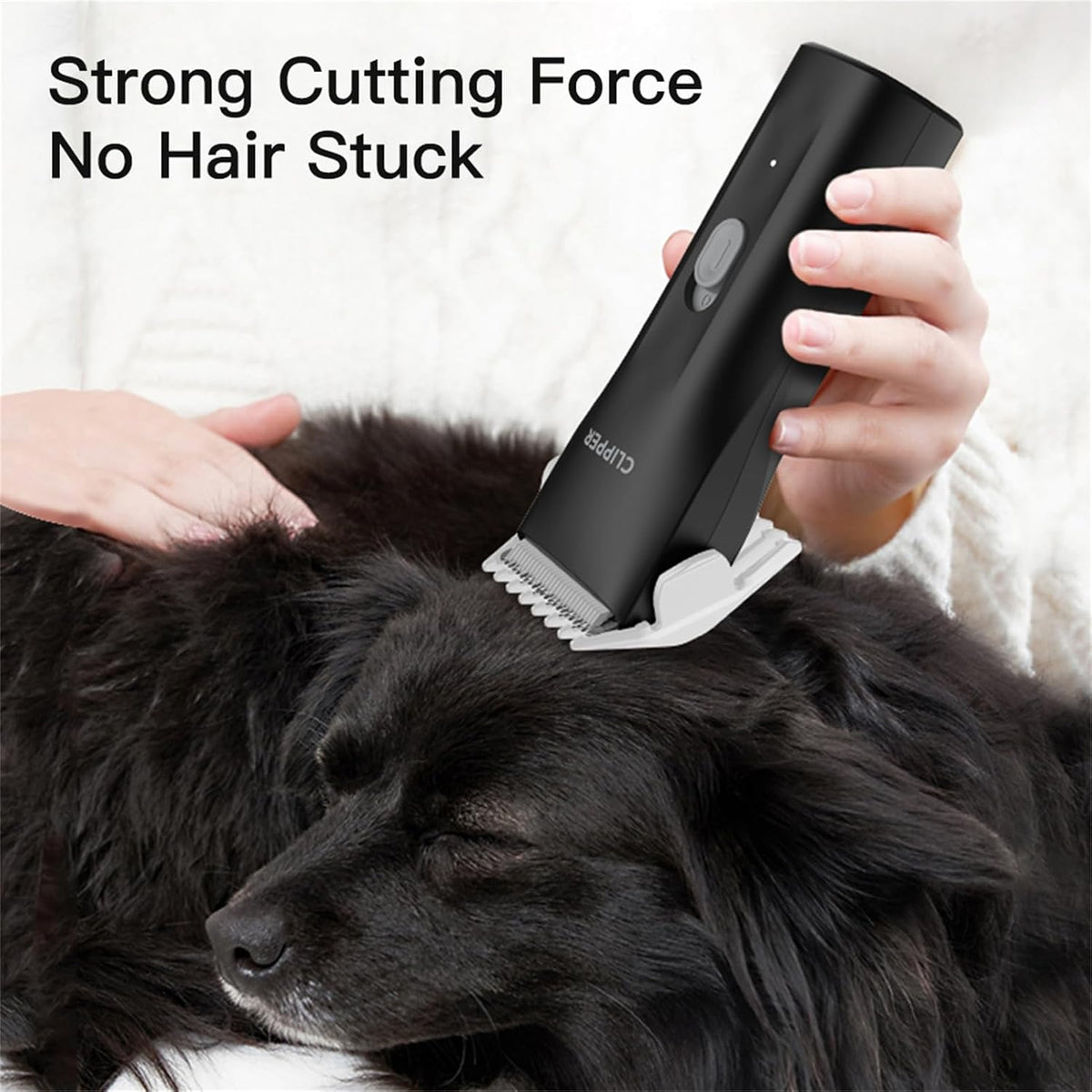 Founouly rechargeable cat and dog hair grooming kit with attachments.