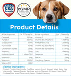 PLSHSBSE omega 3 dog wellness chewables side label details
