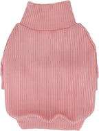 Premium ribbed knit dog clothes high belly cutout design overview