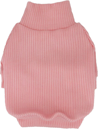 Premium ribbed knit dog clothes high belly cutout design overview