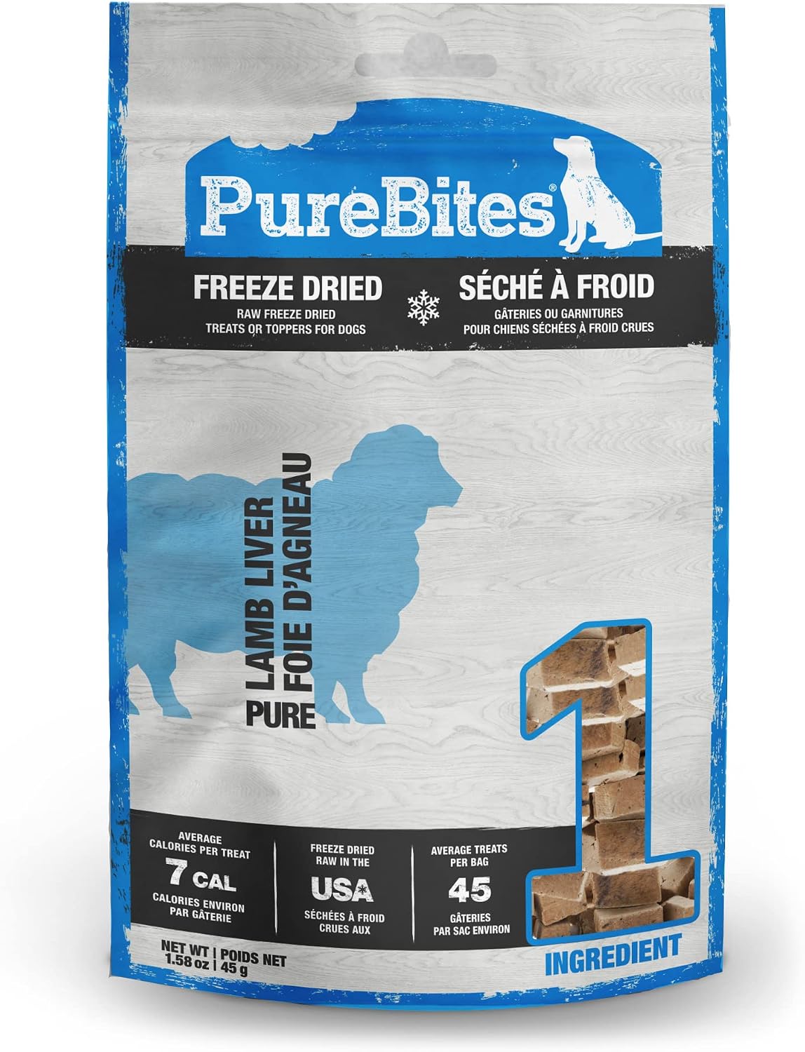 PureBites Lamb Liver Freeze Dried Dog Treats, 1 Ingredient, Made in USA, 3.35oz - Image 9