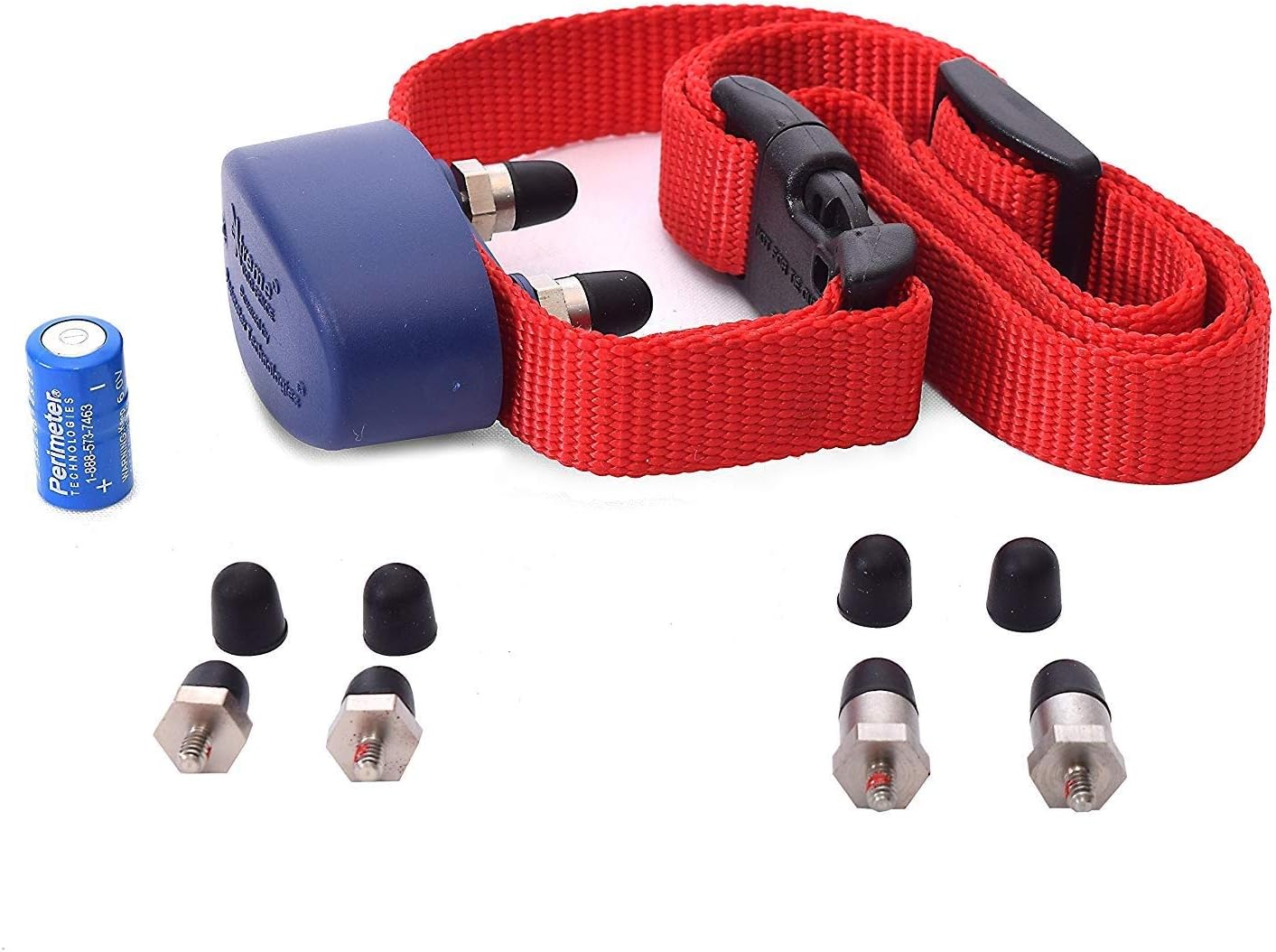 Extreme Dog Fence electronic transmitter connected to surge protector for lightning safety