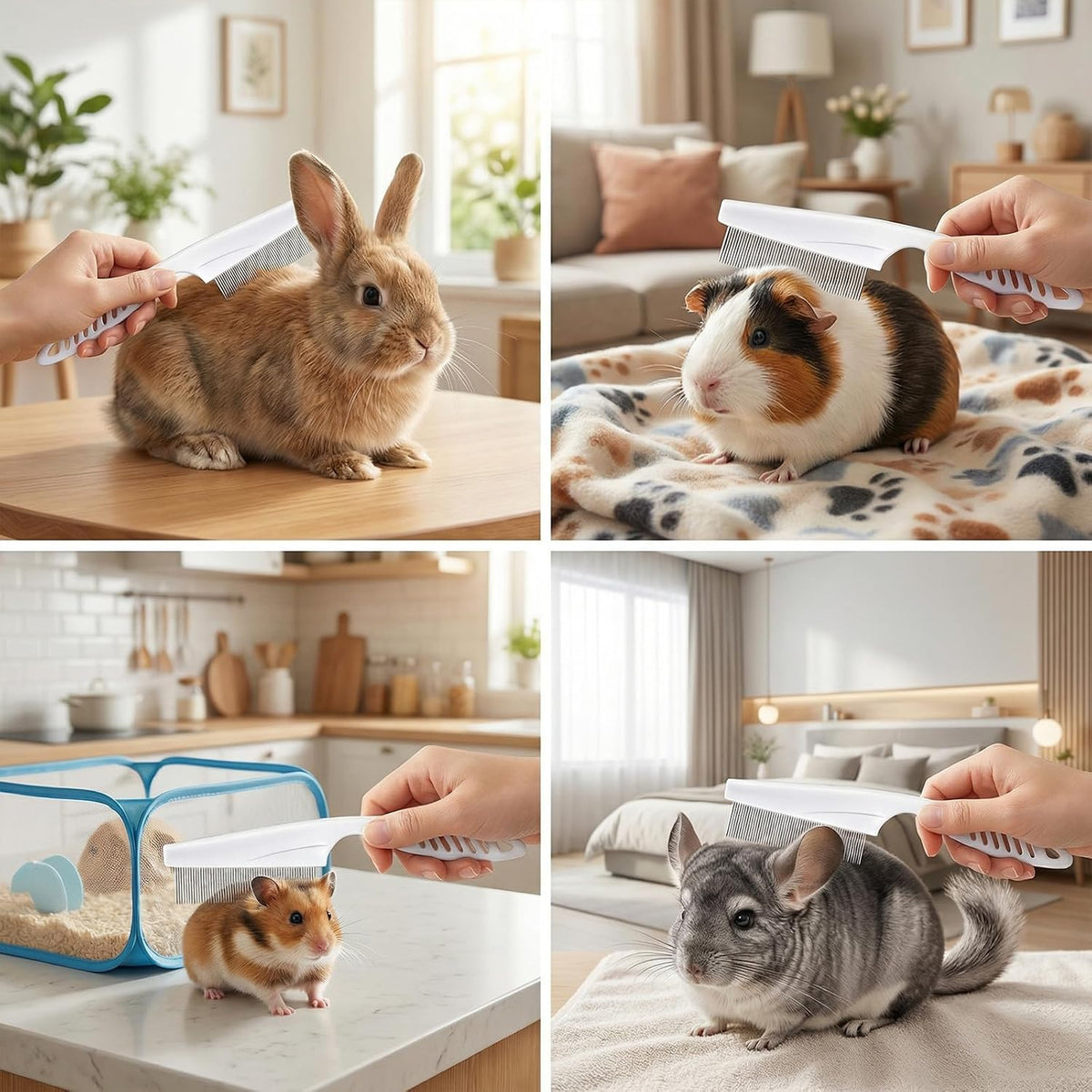 Fiyooau premium imported pet comb set package content details for effective household flea control