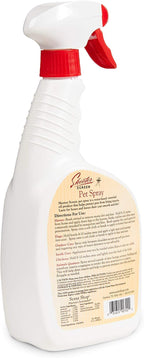 Natural essential oil pet barrier spray for protection against fleas ticks and stable flies