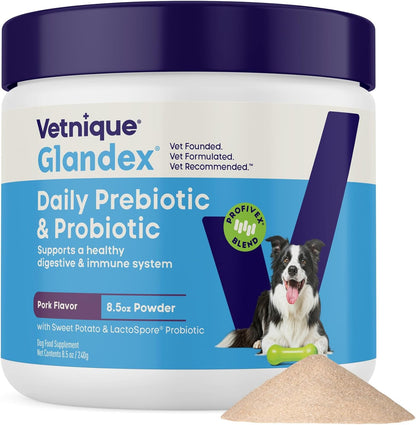 Vetnique Glandex Dog Probiotic Chews, Daily Probiotics for Dogs 5 Strains, Prebiotics & Digestive Enzymes for Gut & Immune Health, Vet Formulated for Occasional Diarrhea (60ct Chews, Probiotic Chews) - Image 12