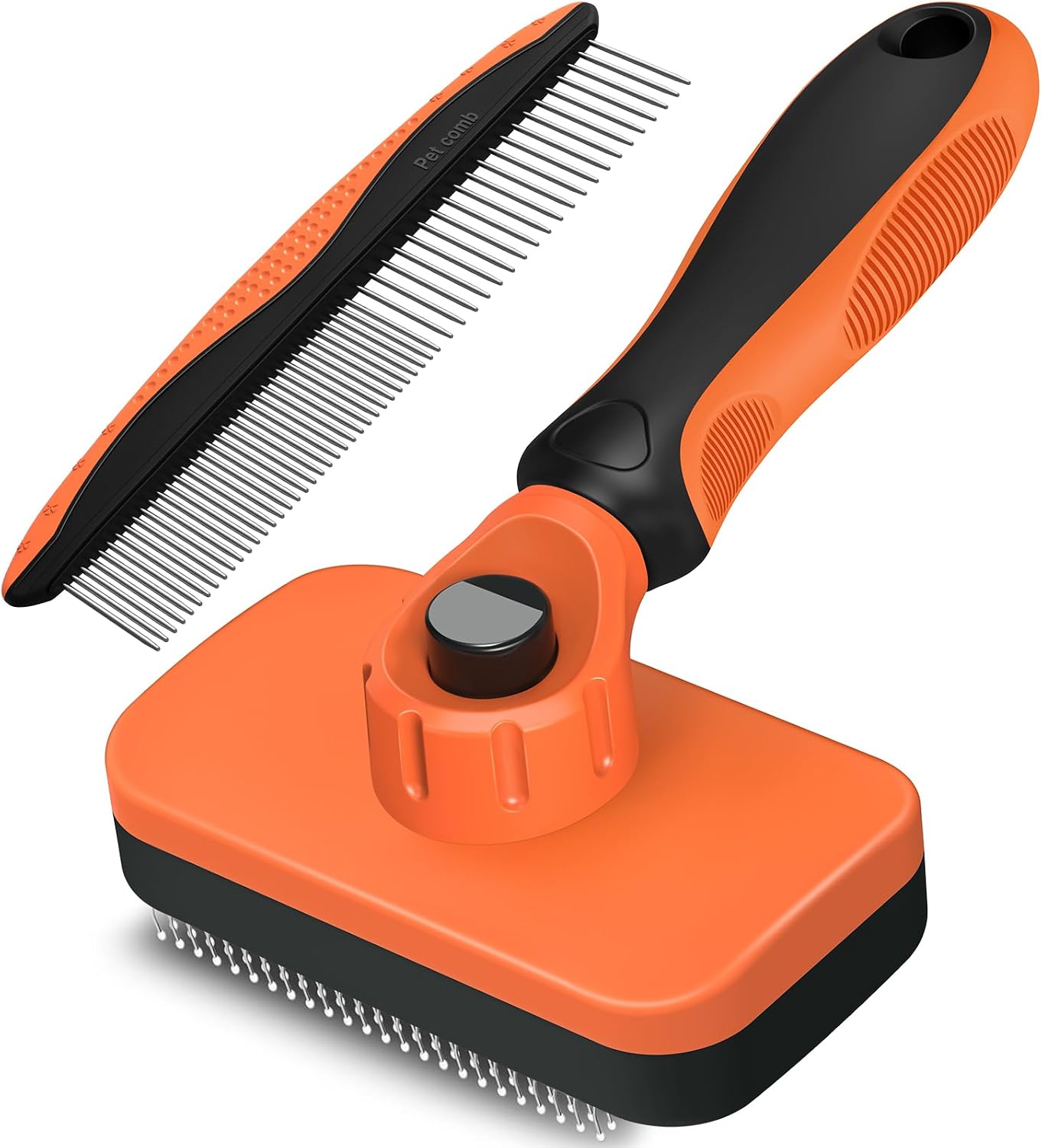 2PCS Self Cleaning Slicker Brush & Dog Comb - Skin Friendly Deshedding Grooming Tool for Dogs, Cats and Small Animals, Professional Deshedding Dematting Tool for Long and Short Haired Pets (Blue) - Image 14