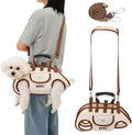 DZ Duozhan Dog Lift Harness for Small Dogs, Full Body Support Sling with Adjustable Handle for Senior Injured Disabled Pets, Hands-Free Shoulder Pet Carrier (Beige, Medium) - Image 1