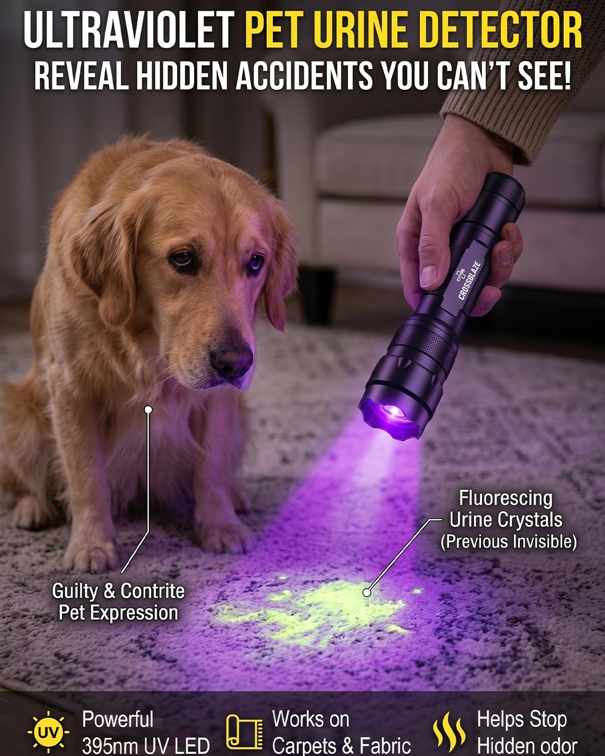 Crossblaze ultraviolet detector highlighting adjustable zoom lens feature