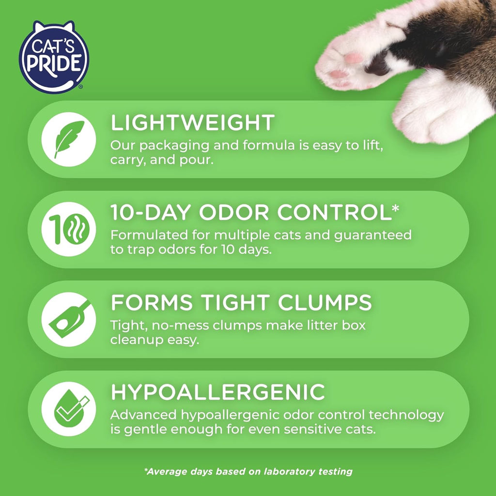 Cat's Pride hypoallergenic multi cat litter container profile