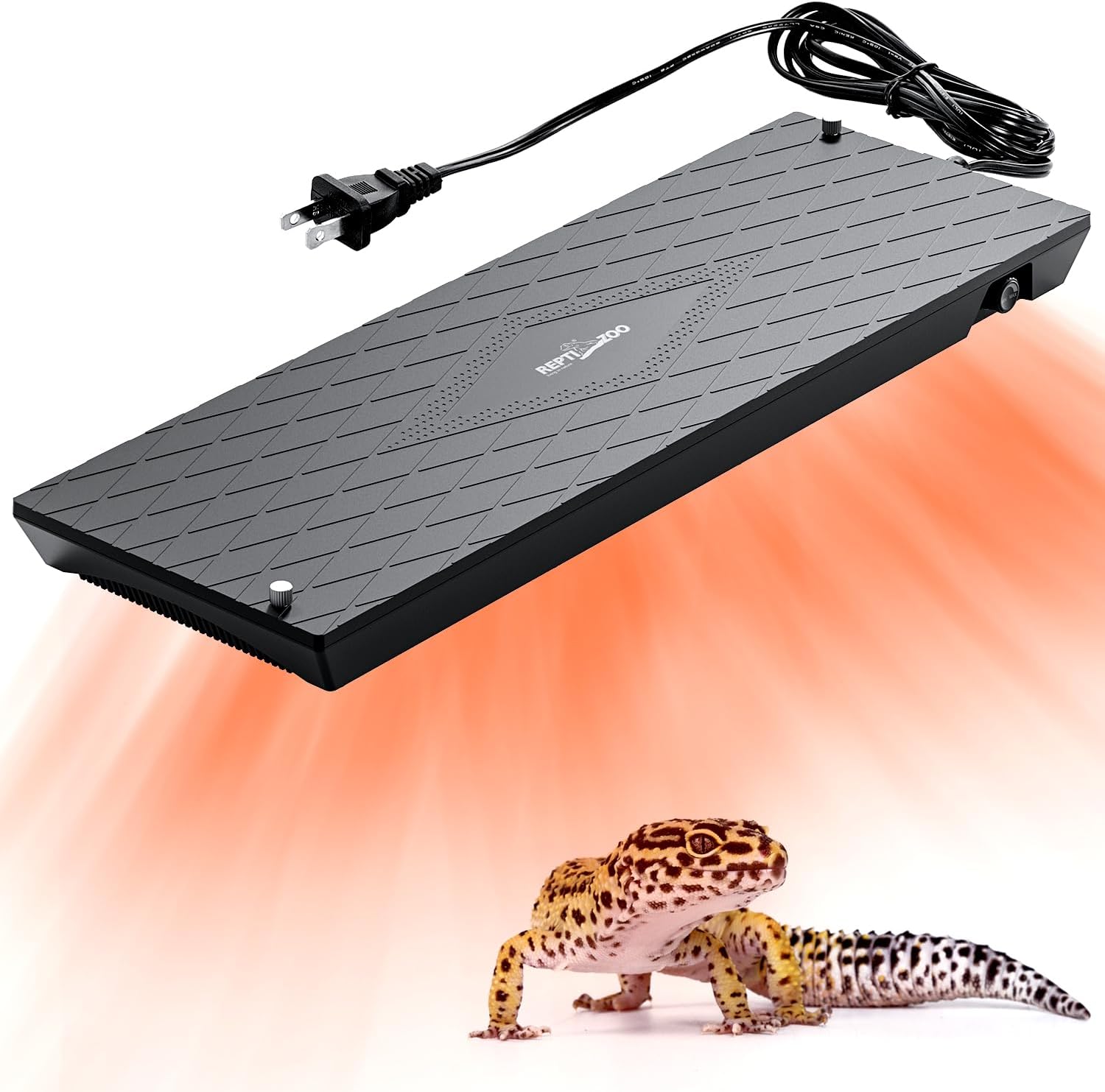 REPTI ZOO Reptile Heat Panel Adjustable Temperature Reptile Heating Plate, Non-Light Heating Solution with Expanded Heating Range for Hermit Crabs/Leopard Geckos/Turtles/Snakes/Lizards - Image 9