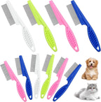 Nuogo pet flea and lice comb set with stainless steel teeth
