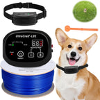Rechargeable underground pet safety containment collars for dual dog training system