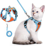 rabbitgoo Cat Harness and Leash Set, Escape Proof Soft Adjustable Vest Harnesses for Outdoor Walking, Easy Control Breathable Kitten Jacket with Reflective Strips, Pink & Purple, X-Small - Image 15