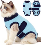 Kuoser Cat Surgery Recovery Suit, Spay Onesie Anti-Lick Female Male, Pink M - Image 10
