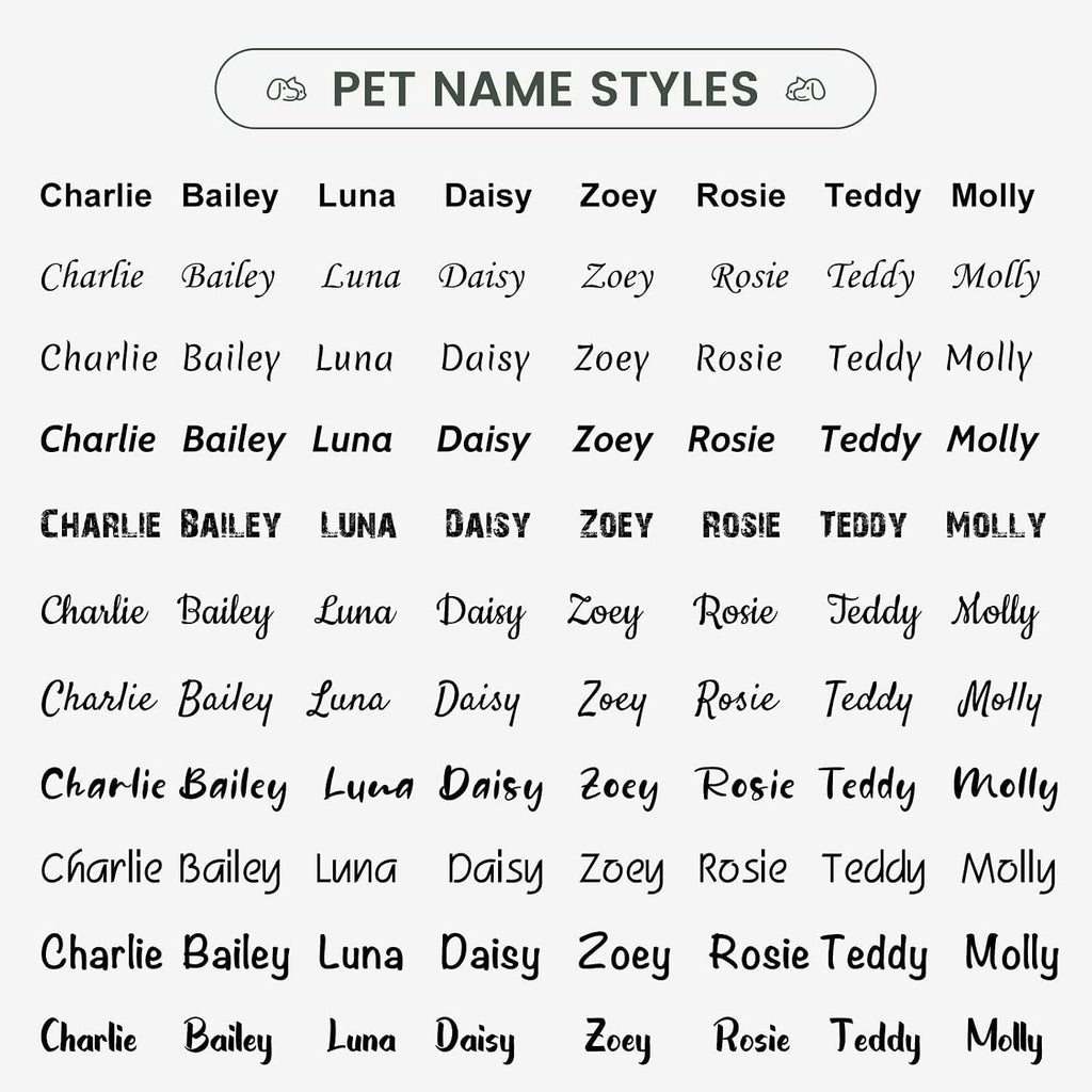 YEHANTI custom laser engraved bone tag for large dogs showing secure collar attachment.