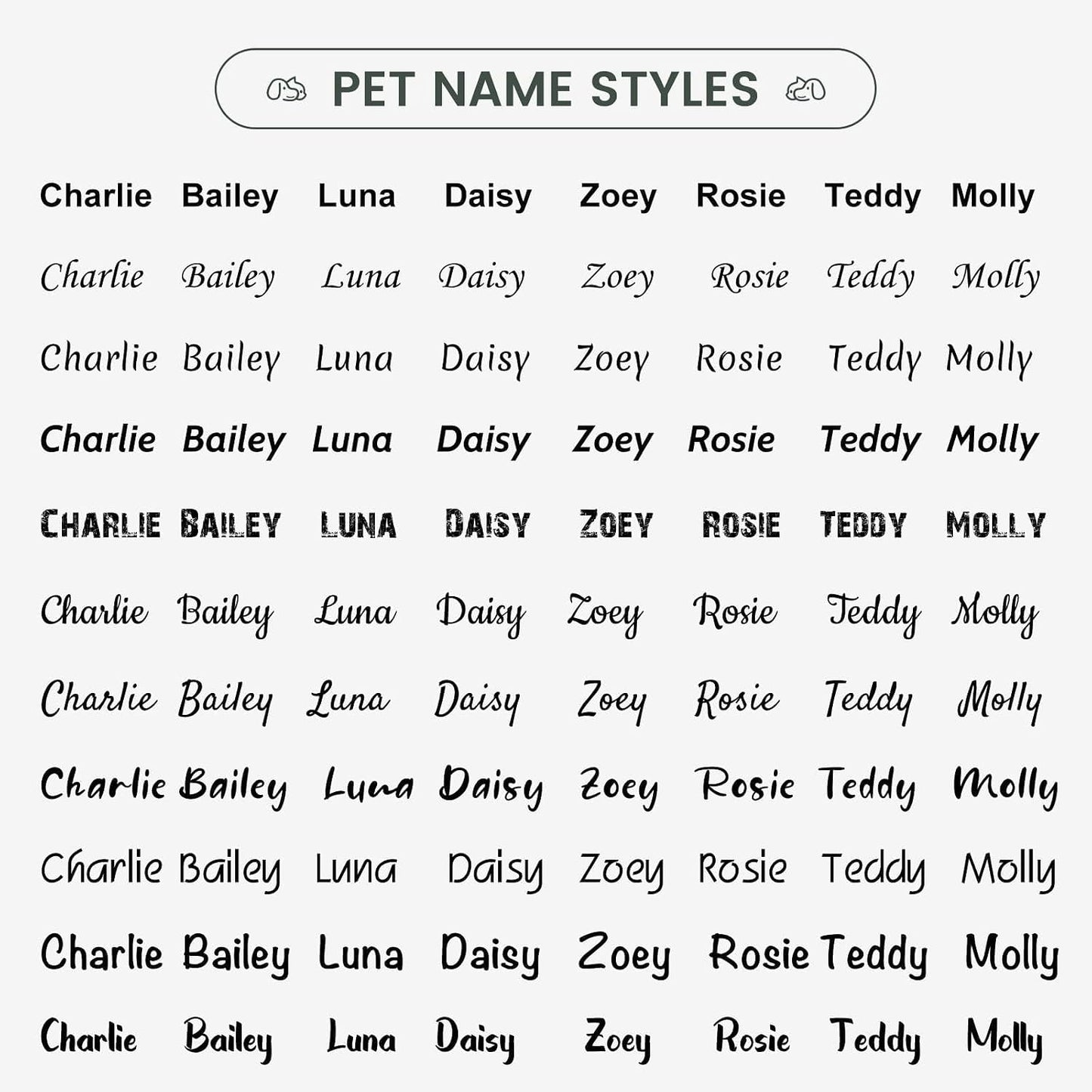 YEHANTI custom laser engraved bone tag for large dogs showing secure collar attachment.
