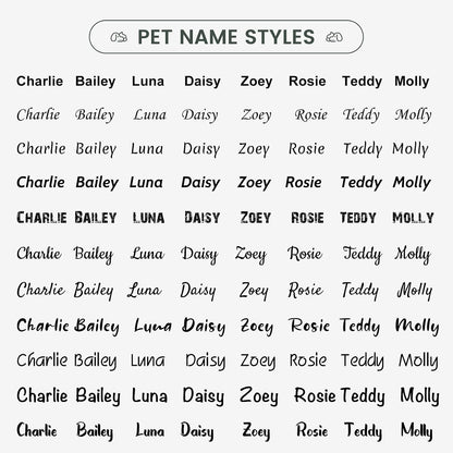 YEHANTI custom laser engraved bone tag for large dogs showing secure collar attachment.