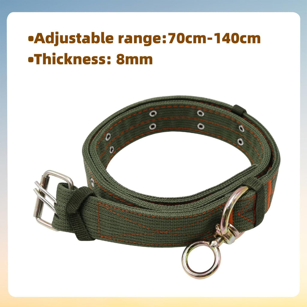 DOITOOL durable nylon cattle neck wrap laid flat showing total adjustable length