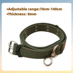 DOITOOL durable nylon cattle neck wrap laid flat showing total adjustable length