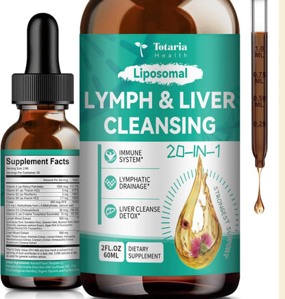 Totaria Strongest Lymph-Liver Cleanse Detox Liposomal Milk Thistle bottle front view