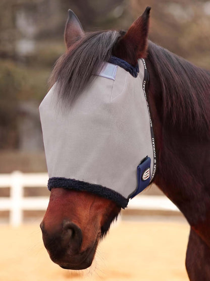 Harrison Howard Reinforced Horse Fly Mask with Mirror PVC Brow Support, Enhanced Eye Space, UV Protection Purple M - Image 10