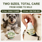 Natural beeswax and shea butter balm for canine grooming