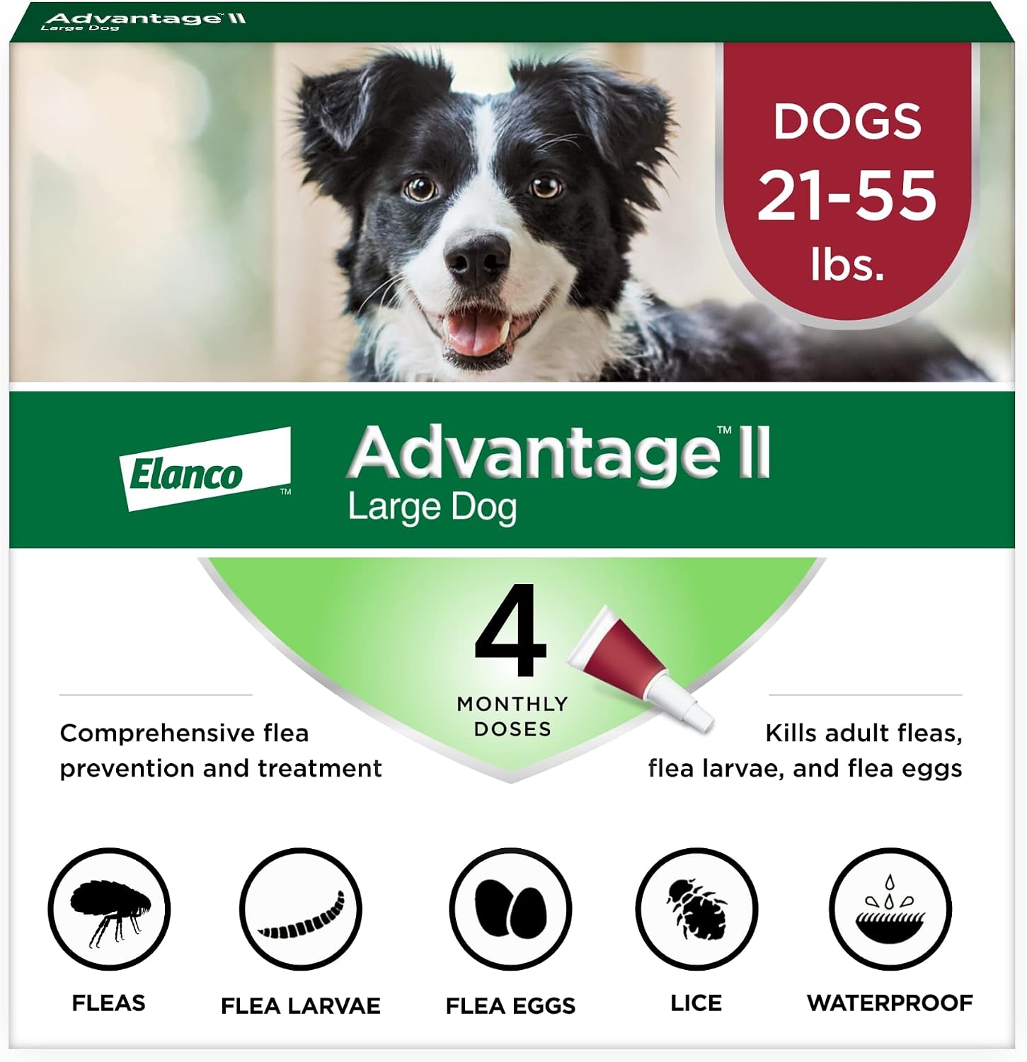 Advantage II XL Dog Vet-Recommended Flea Treatment & Prevention | Dogs Over 55 lbs. | 6-Month Supply - Image 14