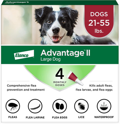 Advantage II XL Dog Vet-Recommended Flea Treatment & Prevention | Dogs Over 55 lbs. | 6-Month Supply - Image 14