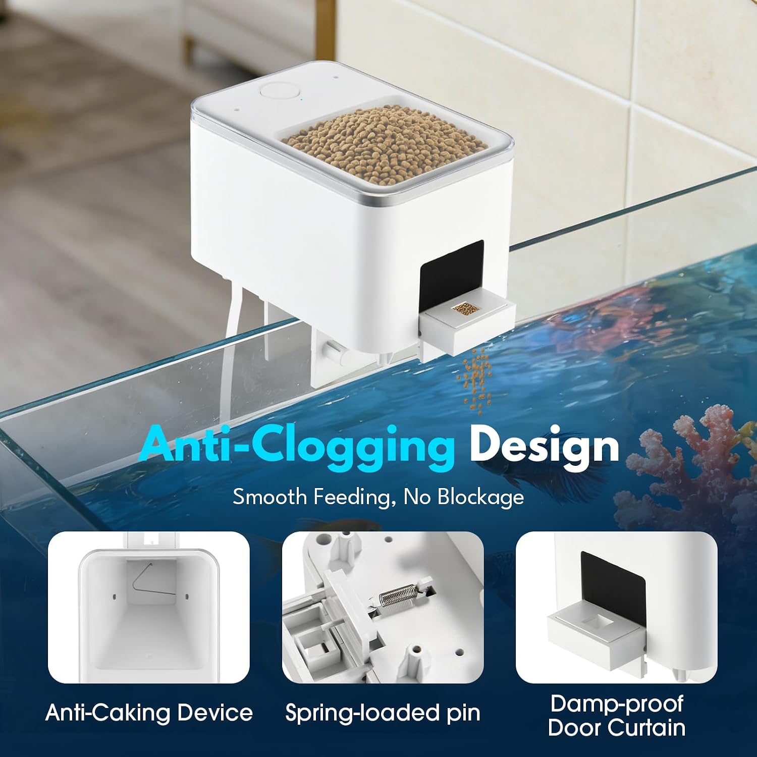 HSUCCCT aquarium automatic food timer USB power connection layout details