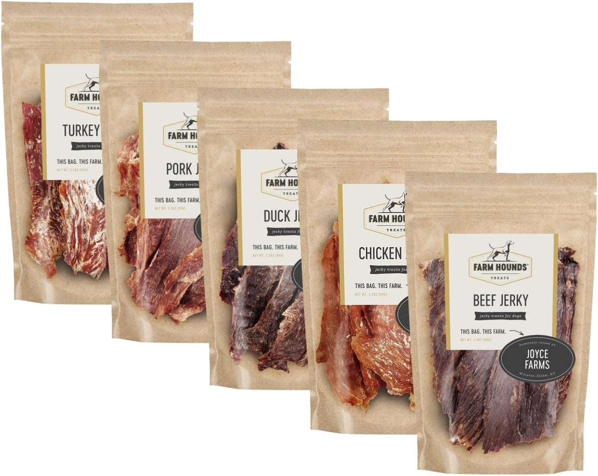 Farm Hounds - Pork Jerky - Premium Natural Jerky for Dogs - 100% Humanely Raised Pork - Break-to-Size - Great for Training & Treats - No Added Fillers - Made in USA - 3.5 oz - 1 Pack - Image 14