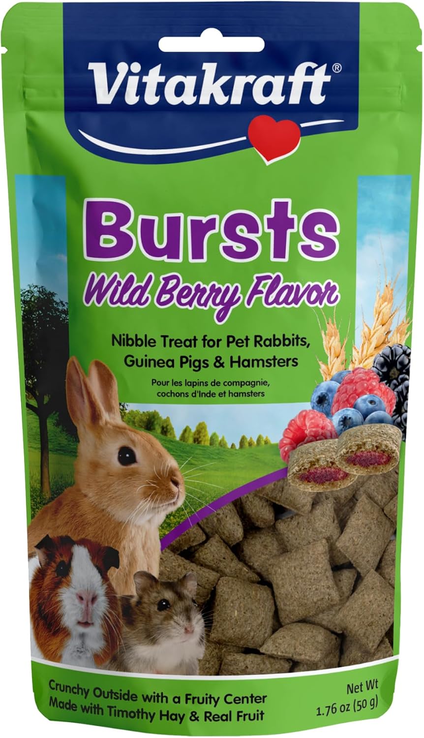 Vitakraft Bursts Wildberry Flavor Small Animal Treat package front view