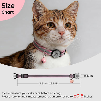ILFINDYOU reflective cat collar showing enhanced visibility performance under low-light nighttime conditions.
