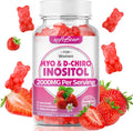 Softbear Myo Inositol and D Chiro Inositol Strawberry Gummies front bottle view for hormone balance.