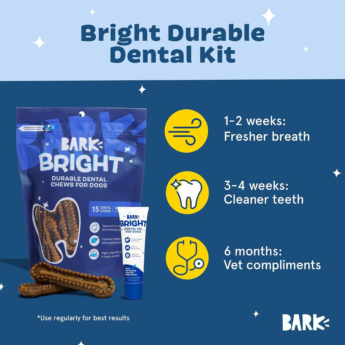 Barkbox Bright dental kit enzymatic toothpaste tube