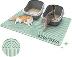 Close up of cat paws walking on soft non irritating silicone pet mat
