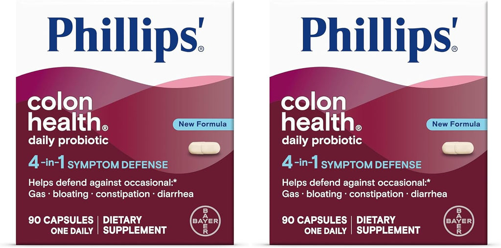 Phillips' Colon Health Daily Probiotic Capsules, 4-in-1 Symptom Defense to help defend against Occasional Gas, Bloating, Constipation, and Diarrhea, Daily Supplement, 60 Count - Image 9