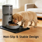 Silicone Square Mat 16x16 for Water Bowl, Waterproof Pet Bowls Mat, Black - Image 5