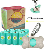 Dog Poop Pickup Bags Holder Dispenser with 1 Roll Random Color Leak-proof Scented Doggy Waste Bags and Carabiner with Safety Lock Plus Hook and Loop Fastener Never Loose on Leash Lead Again (Pink) - Image 14