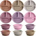 Dandat 24 piece silicone baby feeding set front view