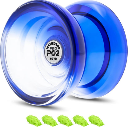 Watieoboo P02 responsive yoyo front view in gradient blue