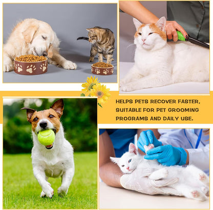 Water resistant washable soft fabric pet cone collar laid flat
