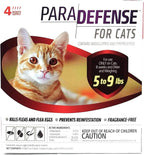 Para Defense four month supply topical flea control for cats over ten pounds