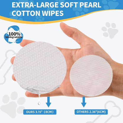 Two pack bundle of Yibesi eye wash pads for dogs and cats.